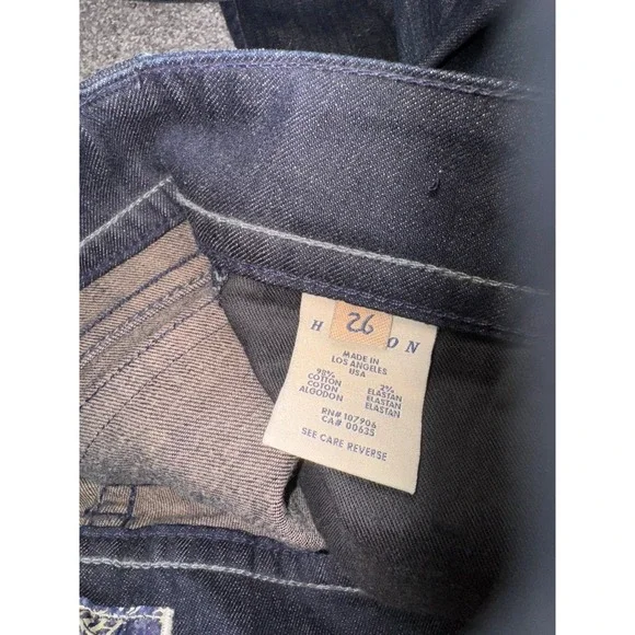 Hudson Women's Dark Wash Bootcut Denim Jeans - 26 - Picture 3 of 9